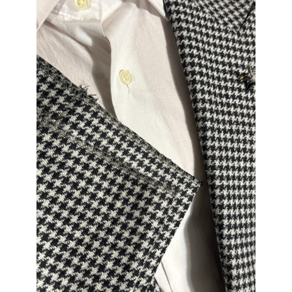 New Tom Ford Peak Lapel Shelton Houndstooth Wool Tweed Suit 48R 38R 33 Trousers - Picture 3 of 16